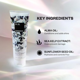 IGK EXPENSIVE Clear Gloss Top Coat | Shine + Strengthen + Smooth | Vegan + Cruelty Free | 4.2 Oz (Pack of 2)
