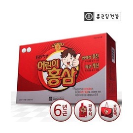 Jongkundang Health 종근당건강 어린이 6년근 홍삼 20ml 30포 1개월 진세노사이드 영양제 면역력 Jongkundang Health Children's 6-Year Red Ginseng 20ml 30 Packs 1 Month Ginsenosides Nutritional Supplement Immune Support