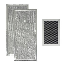 3PCS Microwave Charcoal & Grease Filter Replacement for GE Microwave Filter JVM6175SF1SS JVM6175SK1SS JVM6175SK2SS JVM6175SK3SS Microwave Filters