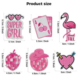 Rnigra 20PCS Iron on Patches for Clothing, Iron on Patch, Embroidery Patches, Sew on Patches for Clothing, Patches for Clothes Applique for Backpacks, Clothes, Dress, Hat, Jeans, Pant, Shoe,Bags