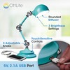 OttLite Revive LED Desk Lamp with ClearSun LED Technology, Turquoise