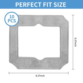 Pack of 10 Cleaning Cloth Replacement Parts for Ecovacs Winbot Mini Replacement Parts, Wipes Cleaning Cloth Replacement W-CC02-0012 Accessories, Reusable, for Dusty Window Stains