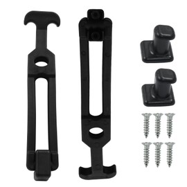 Coufce 2 PCS 7.78" Rubber Flexible Draw Latch Cooler Latches Replacement T-Handle Hasp Hood Catch Vehicle Engine Hood, Tool Box, Golf Cart, Engineering Machine Hood, Farm Machinery