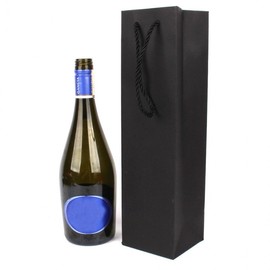 Wine Gift Bag Black 4ea