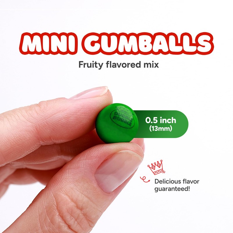 Mini Gumballs 0.5 inch 13mm - Gum Balls for Gumball
