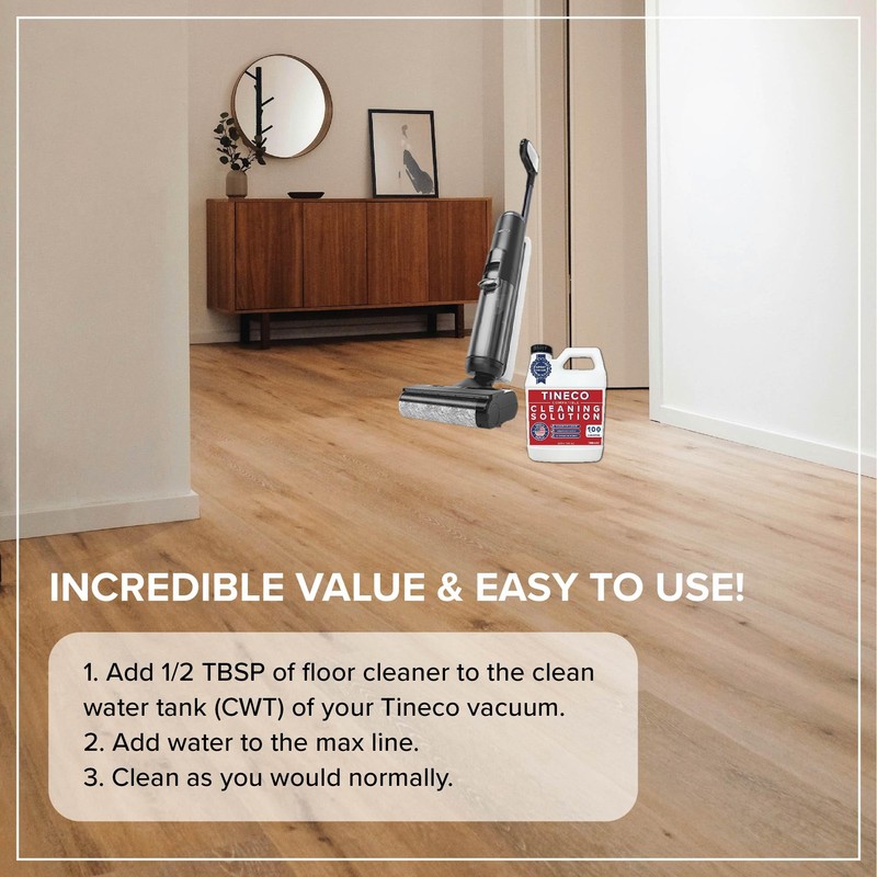 Floor Cleaner Compatible with Tineco - 100 CLEANINGS - 32oz