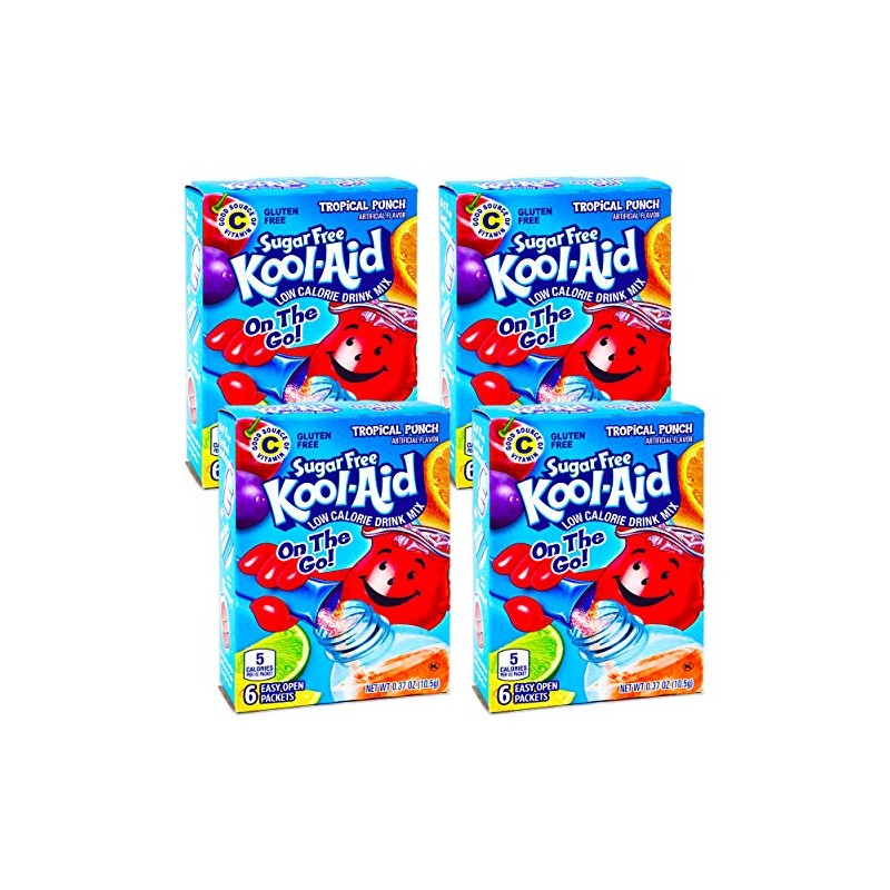 Kool-Aid Sugar Free Low Calorie Drink Mix 6 easy open