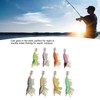 8pcs Shrimp Lures Luminous Silicone Realistic with Sound Beads Shrimp