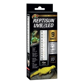 Zoo Med ReptiSun UVB/LED Lamp:Bright, 6500k white light LEDs