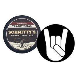 DC Crafts Nation Skin Can Cover Metal with 1 Can Schmitty's Herbal Snuff Original Pouches