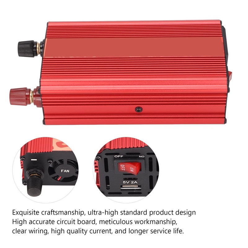 Power Inverter DC 12V to AC Multipurpose Intelligent Sine Wave