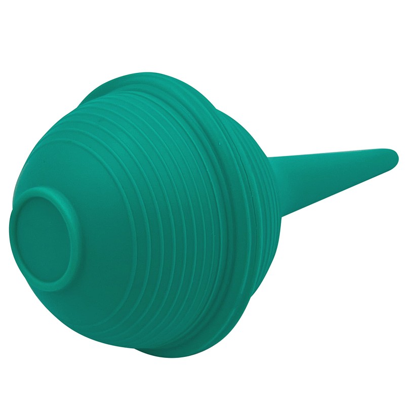 Sterile Rubber Bulb Syringe, 2 Pack, Green 1oz, Ear Wax