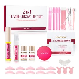 2-IN-1 Professional Lash Lift and Brow Lamination Kit with Shaping Tools Suitable for Home Use & Salon