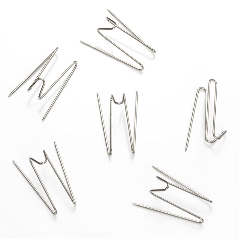 SUMERSHA 50pcs Fabric Panel Wall Wire Hooks, Stainless Steel Cubicle