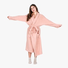 Tirrinia Premium Women's Plush Soft Robe - Fluffy, Warm, and Fleece Sherpa Shaggy for Ultimate Comfort