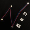 1 pieza RGBW Mini botón PCB LED soldado con cables
