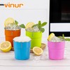 VINUR 4 Pack Stainless Steel Cups 8 oz Pint Tumbler