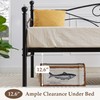 VECELO Twin Size Daybed Frame Metal Steel Slat Support with