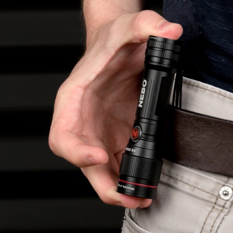 NEBO Redline Flex 450 Lumen Flashlight Pocket Light Rechargeable 6X