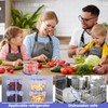 GMMG Storage Jars with Lid, Food Storage Containers Set, 300