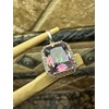 8ct Rainbow mystic Topaz 925 Solid Sterling Silver Pendant 20mm