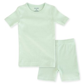 AVAUMA Baby Boys Girls Pajama Set Kids Toddler Snug fit Basic Cotton Sleepwear Short pjs for Daily (Fresh Mint Large) (S)