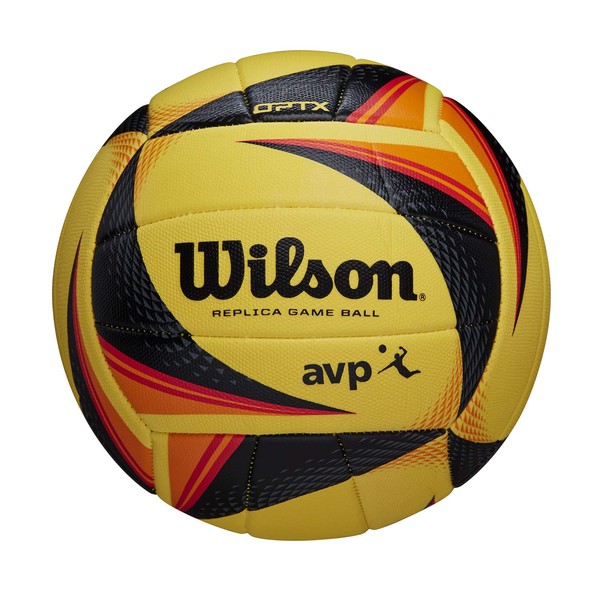 WILSON OPTX AVP VB Replica Volleyball, Yellow, Official Size