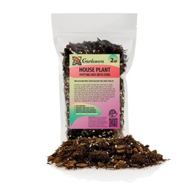 Premium Gardenera House Plant Potting Mix | Fern + New Zealand Bark + Perlite | Great for Pothos, Spider Plants, Montsera, Philodendron, English Ivy - 4 Quart Bag