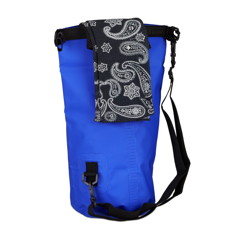 Relaxdays Dry Bag, 5L, Waterproof Ocean Backpack, Ultralight Gear for