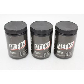 MET-Rx Lot of 3 Met-Rx Creatine Monohydrate Unflavored Powder  Expires 6/2025 Meal