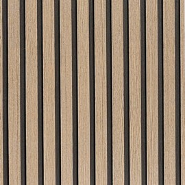 Brown Wood Slat Peel and Stick Wallpaper - 17.5"x100" Textured Faux Wood Self-Adhesive, Waterproof Removable Wall Panel for Bedroom, Kitchen, Office - Easy Install