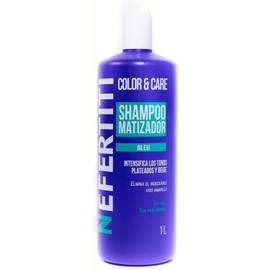 GAERO GLOBAL SOLUTION Shampoo Matizador Bleu Nefert By Gaero | Intensifica Tonos Plateados y Beige | Elimina El Viso Amarillo | Sin Sal | Sin Parabenos | 1L