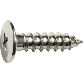 TRUSCO TFTN0312 Ultra Low Head Tapping Screws, Nickel Plated, M3X12, Pack of 30
