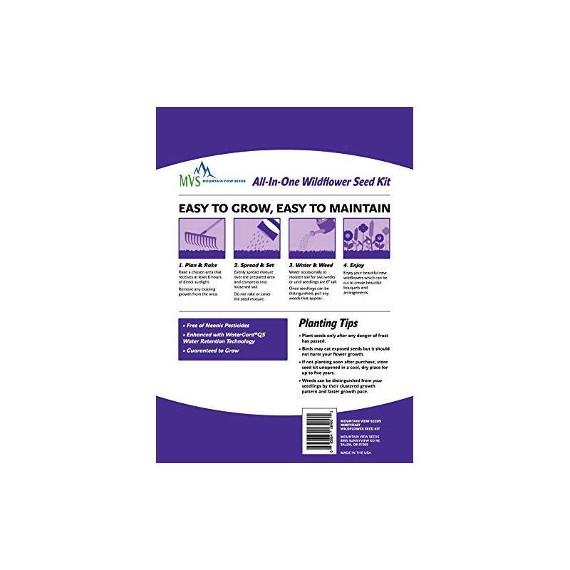 Mountain View Seeds 106490 Northeast Wildflower, 2-Pound