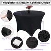 Zdada 6ft Round Stretch Table Cover Spandex Table Cloth Tight