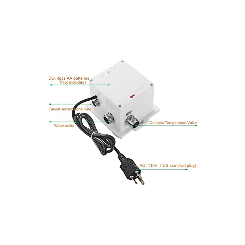 Automatic Sensor Control Box Dual Powered for Bathroom Sink Faucet
