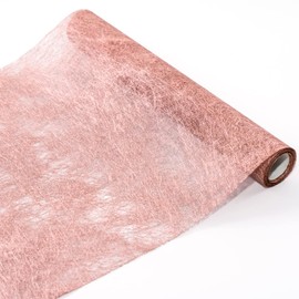 Mcasa Rose Gold Table Runner, Glitter Metallic Table Runner Roll 12 inch x 50 feet Long Fabric Centerpiece Table Decorations for Holidays, Wedding, Birthday, Parties, Banquets and Everyday Decoration
