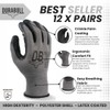 Durabull Latex Coated Work Gloves - Heavy Duty Protective Gloves