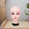predolo Female Bald Mannequin Head Wig Holder with Eyelashes and