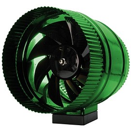 Hydrofarm Active Air ACFB6 6-Inch Booster line Fan, Stainless Steel