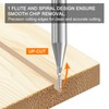 sourcing map Spiral Router Bit 1mm Cut Dia 1/8" Shank