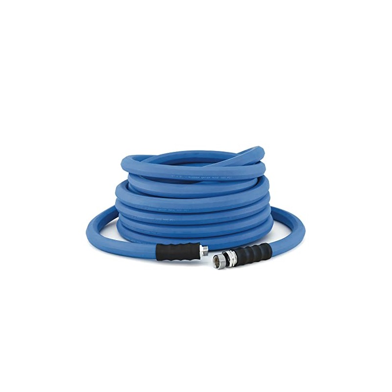 BluSeal Hot/Cold Water Rubber Garden Hose, 100% Rubber, Ultra-Light, Super