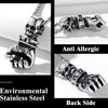 Richsteel Pendant for Men Women Gothic Skull Pendant Skeleton Head
