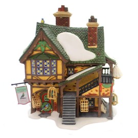 Dept.56 Collectibles Dickens' Village Wingham Lane Parrot Seller Brown Resin Free-standing Sculpture