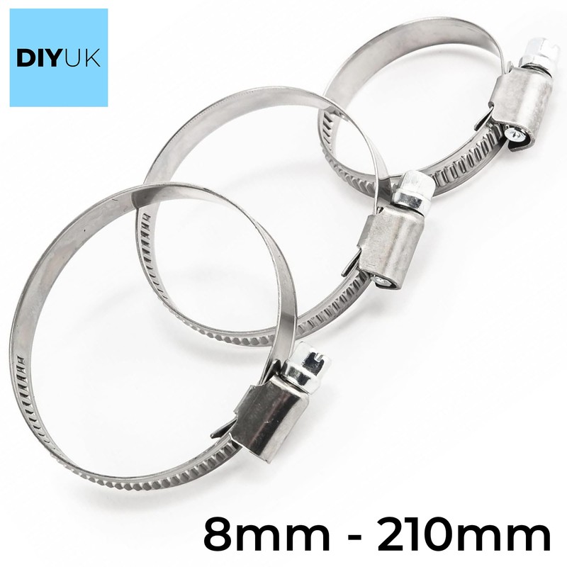Hose Clips Pipe Clamps 50-70mm (Pack of: 1) Pack of: