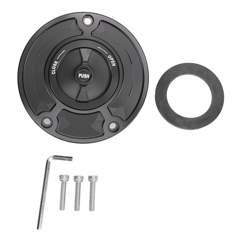 Motorcycle Fuel Tank Cap Aluminium Alloy Leakproof Replacement for Kawasaki