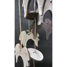 Angel Wing Wind Chimes Hall Pottery Ceramic