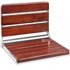 New Upgraded 20" Folding Teak Shower Seat Wall Mounted –