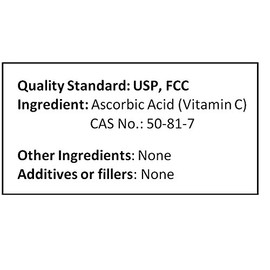 NuSci Ascorbic Acid Vitamin C Pure Powder USP & FCC Quality (2270 Grams (5.0 lb))