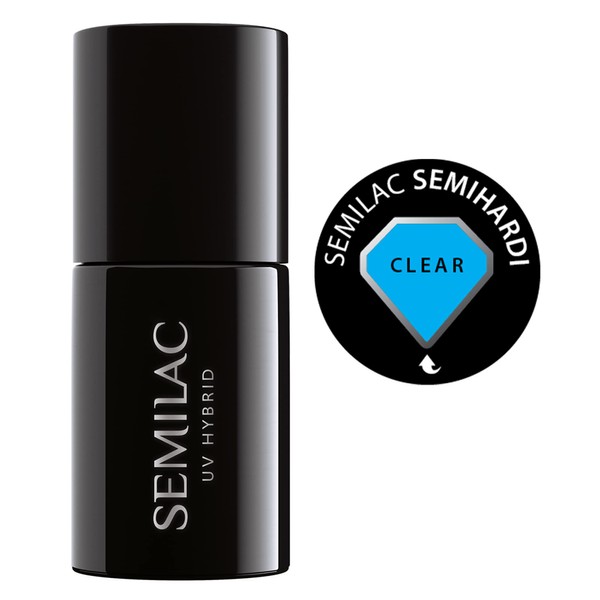 SEMILAC Hardi Clear Nail Building Gel | Long Lasting and Easy to Apply | Soak off UV/Led | Perfect for Home and Professional Manicure and Pedicure 7 ml